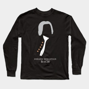 Johann Sebastian Bach - Minimalist Portrait Long Sleeve T-Shirt